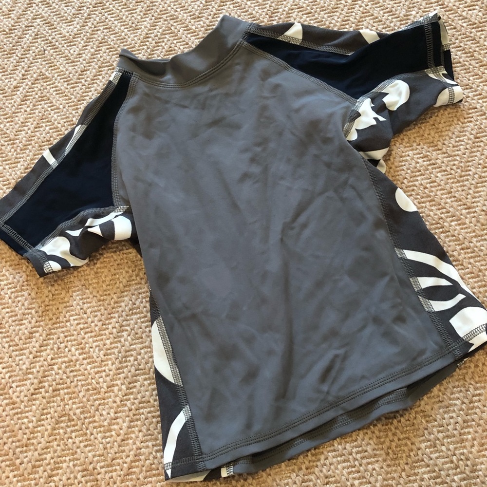 Grey/Black rashguard from Lands End